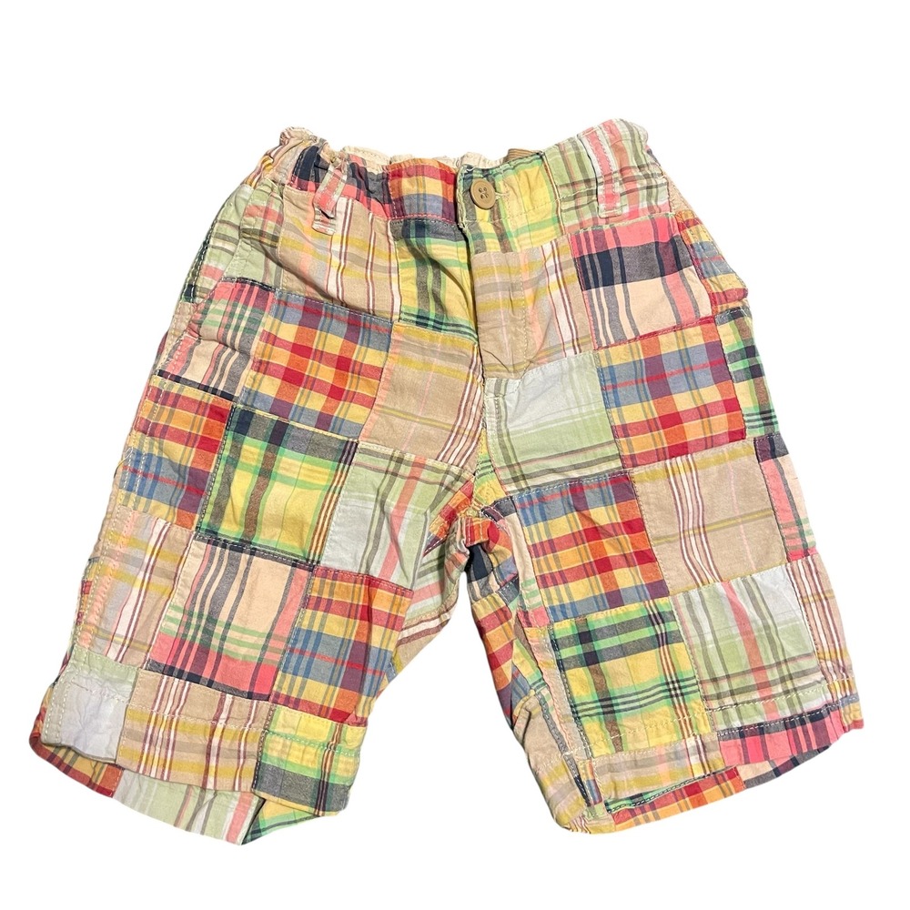 GapKids Kids Multicolor Patchwork Plaid Madras Shorts Size 8